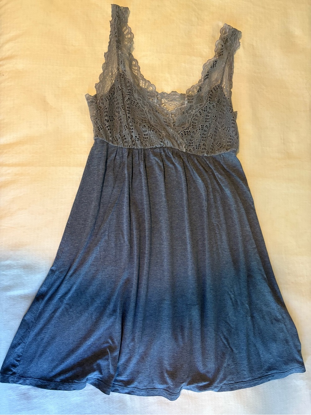 Vintage Y2K Only Hearts Helena Stuart Lace Chemise Nightgown Babydoll Blue S